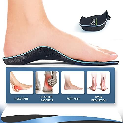 PCSsole PCSsole Orthotic High Arch Support Insoles, Comfort Gel Work Boot Insert for Flat Feet, Plantar Fasciitis, Feet Pain, Heel Spur Pain,Metatarsalgia,Over Pronation for Men and Women28cm