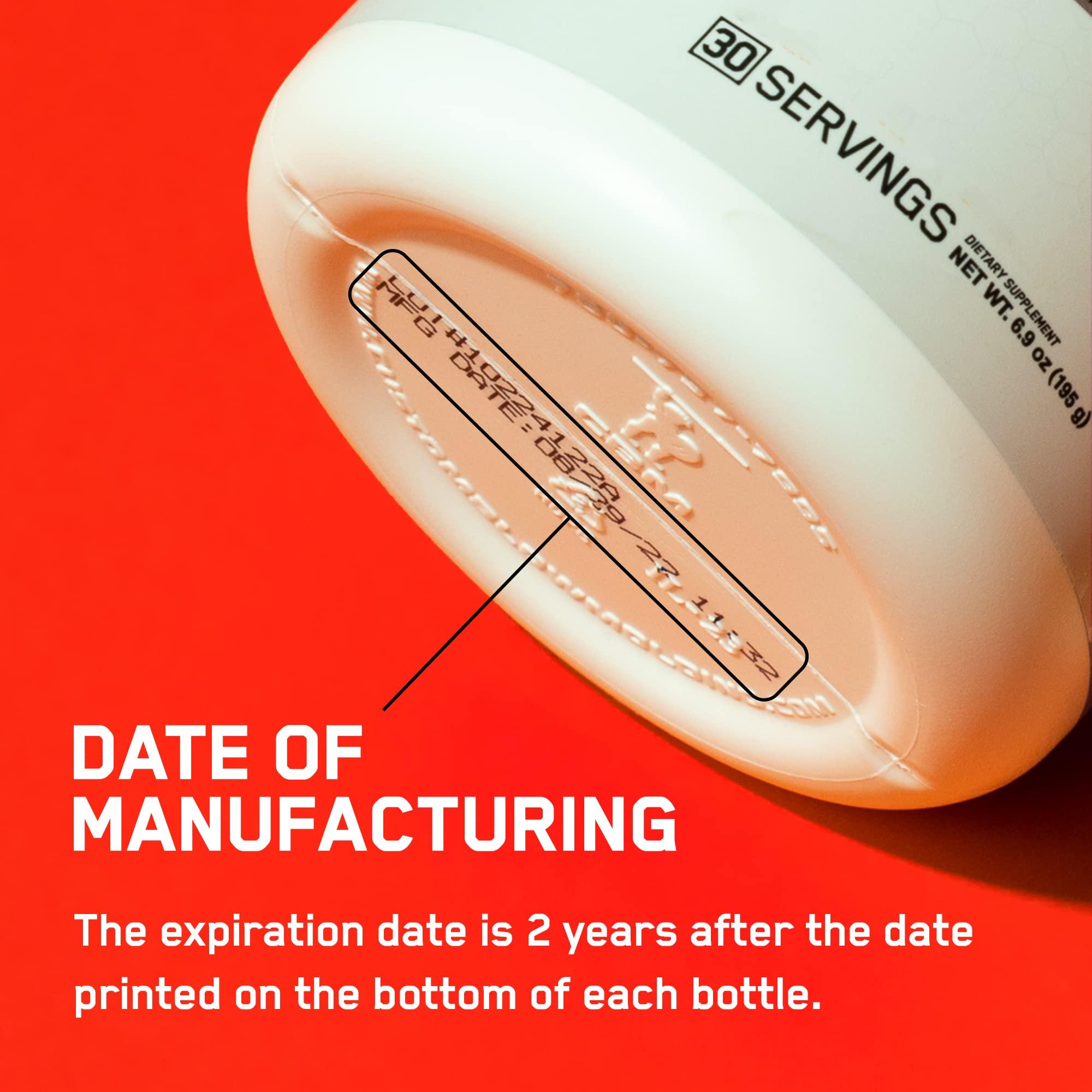 BARE PERFORMANCE NUTRITION BARE PERFORMANCE NUTRITION, BPN Whey Protein + Casein Protein Powder Blend, Strawberry, 25g Protein per Serving Supports Lean Muscle Recovery, 27 Servings, Third Party Tested