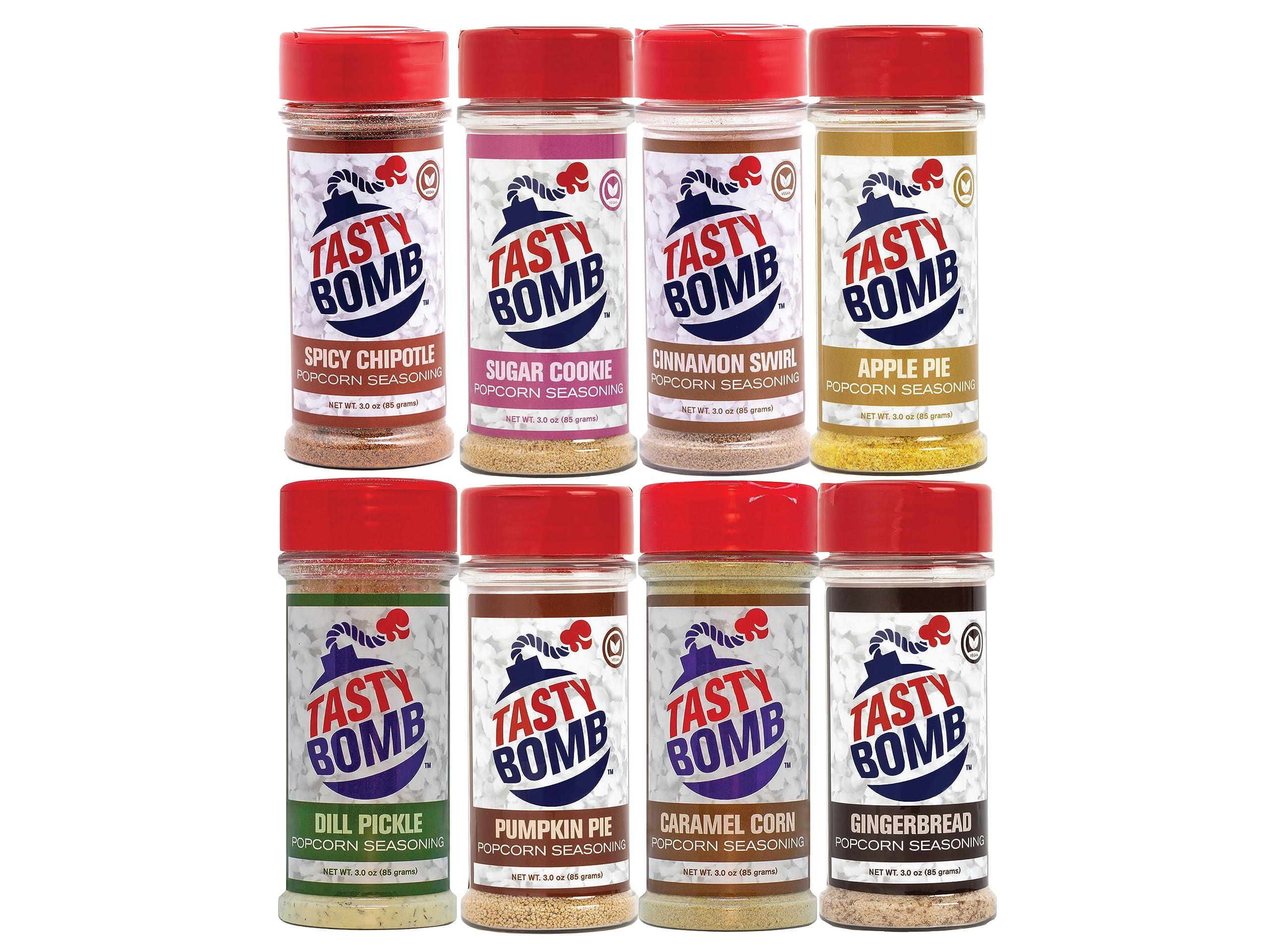 Tasty Bomb Vegan Popcorn Seasoning (Vegan-8 Pack)