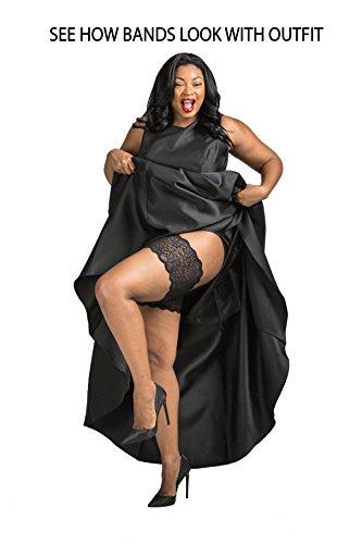 Bandelettes Bandelettes Original Patented Elastic Anti-Chafing Thigh Bands *Prevent Thigh Chafing* BeigeDolce Black Dolce Bundle Size A