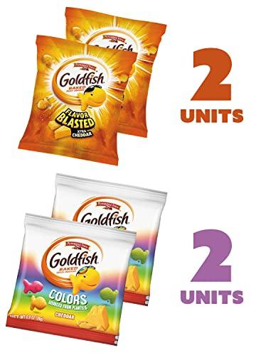 VARIETY PACK VARIETY PACK - Hot Snacks Lays Chips, Cheetos Crunchy, Puffs, Flammin' Hot & Goldfish Flavors - Individual Size Bags - Classic, Cheddar and Spicy Flavored (Classics Variety Pack)