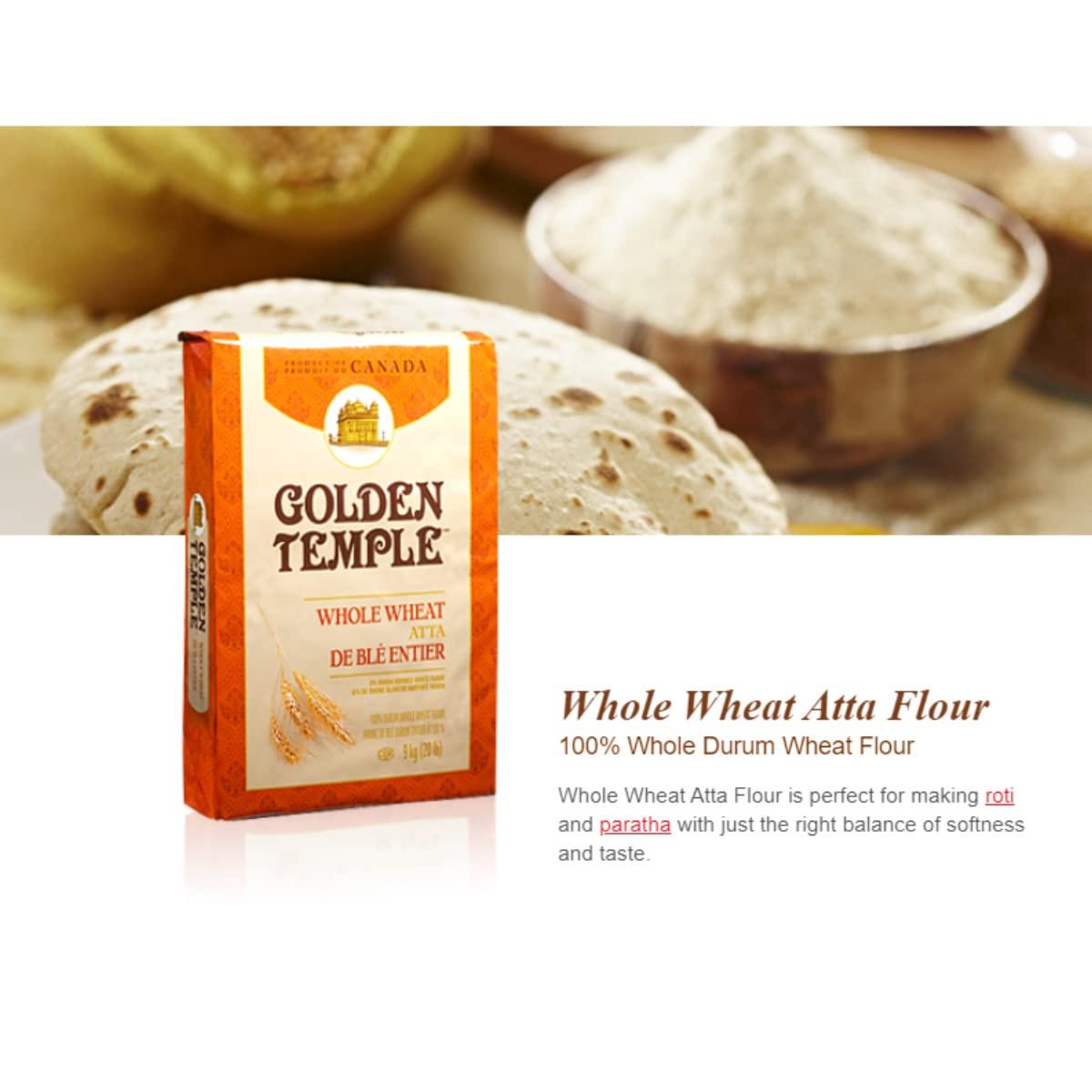 Golden Temple Golden Temple Durum Whole Wheat Atta - 5.5lbs