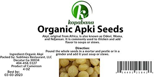 KOPABANA KOPABANA Organic Akpi Seeds | Djansang Spice | Odevi | Wama | 4oz